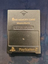 Fujiwork Gunmetal Grey PlayStation 2 Memory Card 8MB PS2 MagicGate Japan Import
