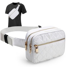 Bum Bag Rhombic Bumbag for Ladies Nylon Water Resistant Bumbag 47.3" Fanny Pack