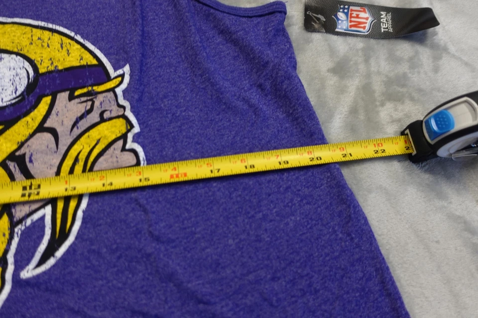 Camiseta sin mangas para mujer Minnesota Vikings Majestic Threads talla 2X Justin Jefferson Foto 4 de 4