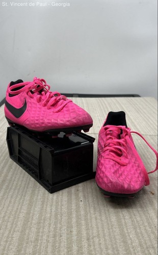 Nike Tiempo Jr Legend 8 Pink Black Club Soccer Cleats Girls Size 5y At5881 600