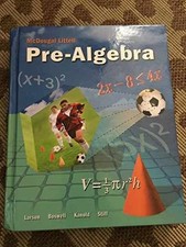 McDougal Littell Pre-Algebra: - Hardcover, by Ron Larson; Laurie - Acceptable