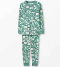 NWT Hanna Anderrson PJs 130 US 8 Pale Green Vintage Village