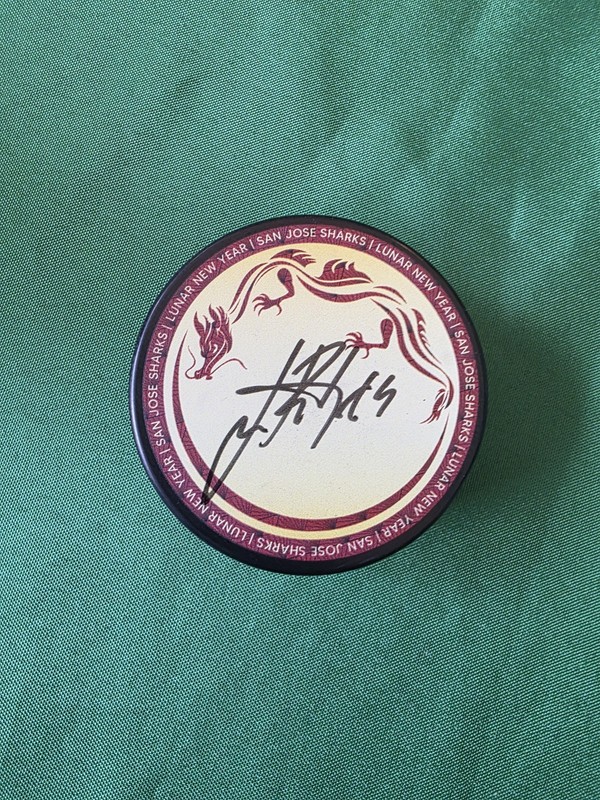 San Jose Sharks Mystery Puck 2023-24 Series Signed By Jan Rutta #84