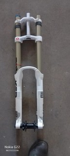 RockShox BoXXer RC Federgabel 200 mm Aluminium Weiß/Gold MTB Gabel