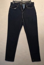 Michael Kors Izzy Cropped Skinny Jeans Women's Size 8 Dark Wash Stretch Denim