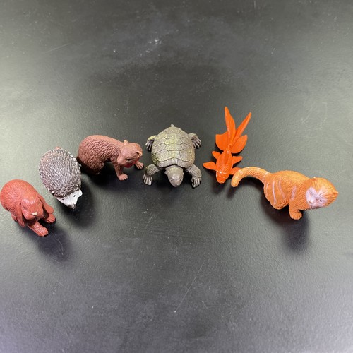 Mixed Lot of 6 Safari Ltd Animals Cat Fish Turtle Rabit ETC Educational Figures
