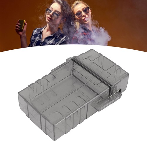 (Transparent Black)Cigarette Case 20 Capacity Plastic Cigarette Box Sealed US - Picture 22 of 24