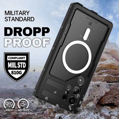 For Samsung Galaxy S24 Ultra/S24 5G Case Waterproof Shockproof Cover w protector