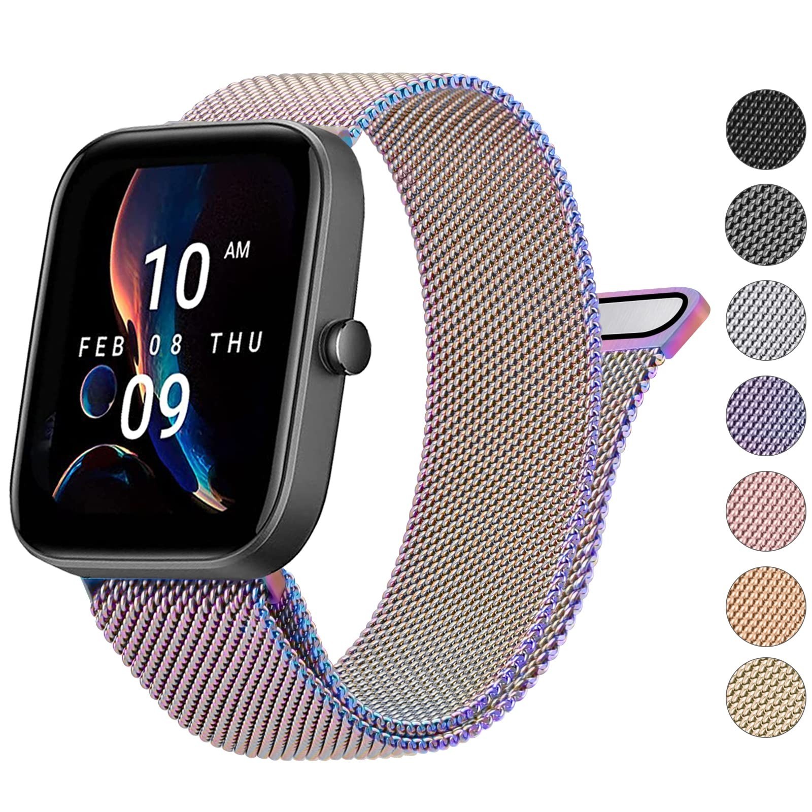 Wanme Metal Bands for Amazfit GTS 4 / GTS 4 Mini / GTS 3 / GTS 2 / GTS 2e / G...