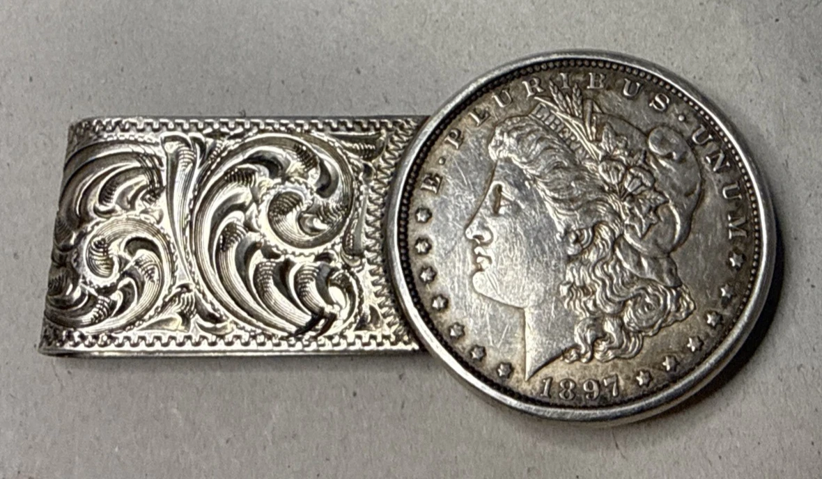 Sterling Silver Dollar Money Clip In Men's Jewelry Money Clips for