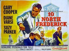 TEN NORTH FREDERICK 1958 Gary Cooper, Geraldine Fitzgerald UK QUAD POSTER
