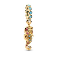 Pandora Schmuck Charm-AnhäNger Seepferdchen Goldfarben 763895C01