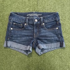 American Eagle Outfitters Denim Middy Shorts Size 2
