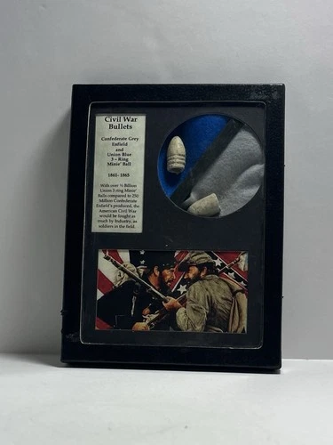 Blue & Grey Preserved Civil War Bullets
