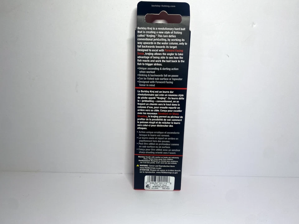 Berkley Krej 100 Jerkbait - 3,9 pulgadas hundimiento Naufrage FFS cebo duro 1/2 OZ Foto 3 de 3