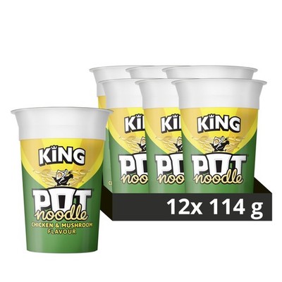 Topfnudel Huhn & Pilz König Topfnudel Instant vegetarischer Snack schnell zu