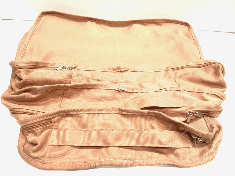 Three (3) Hanky Panky Mauve Luggage Organizers Zippered Cubes with Handles