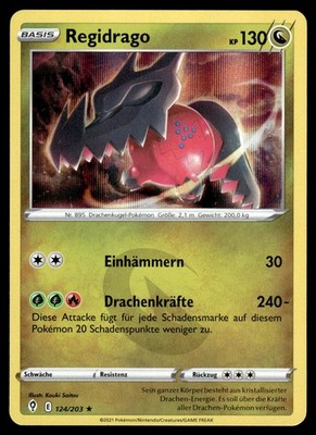 Regidrago 124/203 Holo Rare Evolving Skies Holo NM Pokemon Karte Deutsch