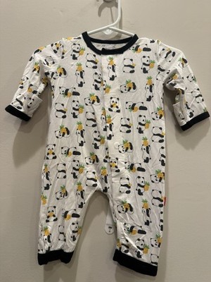 Magnetic Me Panda and Pineapple Print Modal Footless Pajamas Size Newborn
