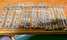 16 PC "EL AND OTHERS FOUND IN A.C. GILBERT ERECTOR SET WOOD BOX
