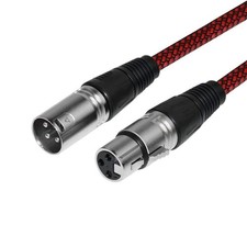 XLR Cable 6ft 2Pack Male to Female, XLR Microphone Cable 3 Pin MIC DMX Cable ...