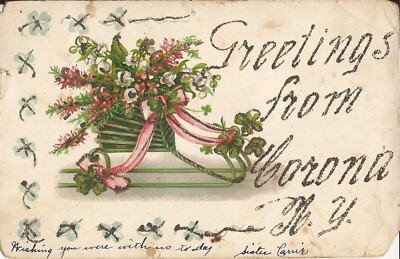 Corona, NEW YORK CITY - 1906 - GLITTER - Queens, Sled