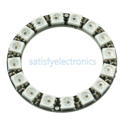 RGB LED Ring 16Bit WS2812 5050 RGB LED + Integrated Drivers 60mm For ...