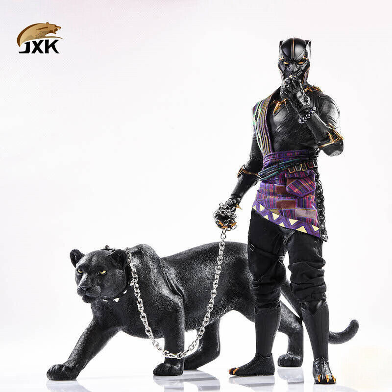 JXK 1/6 Black Leopard Black Panther Animal Figure Model