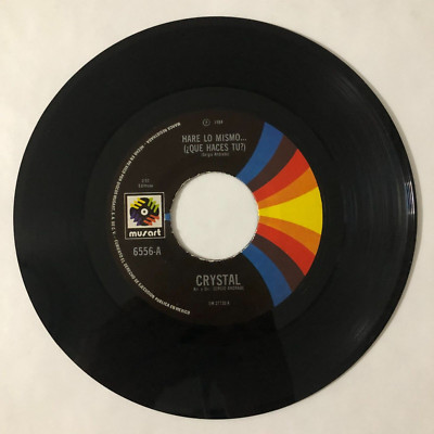CRYSTAL -HARE LO MISMO / NO TE PRESTAS- 1984 MEXICAN 7¨SINGLE, PAPER SLEEVE