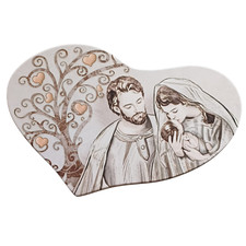 Icone Sacre – Sacra Famiglia (Quadro in Legno Decorato Artigianalmente–61x40x2)