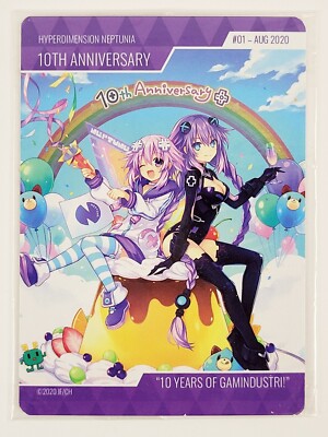 Idea Factory Iffy IFI Trading Card #1 Hyperdimension Neptunia 10th Anniversary