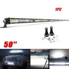 7 14 20 26 32 50" Slim LED Light Bar Spot Flood Combo Driving Truck SUV Offroad