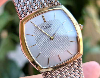 セイコー クレドール SS/14Kベゼル 【5930-5361】メンズモデル SEIKO