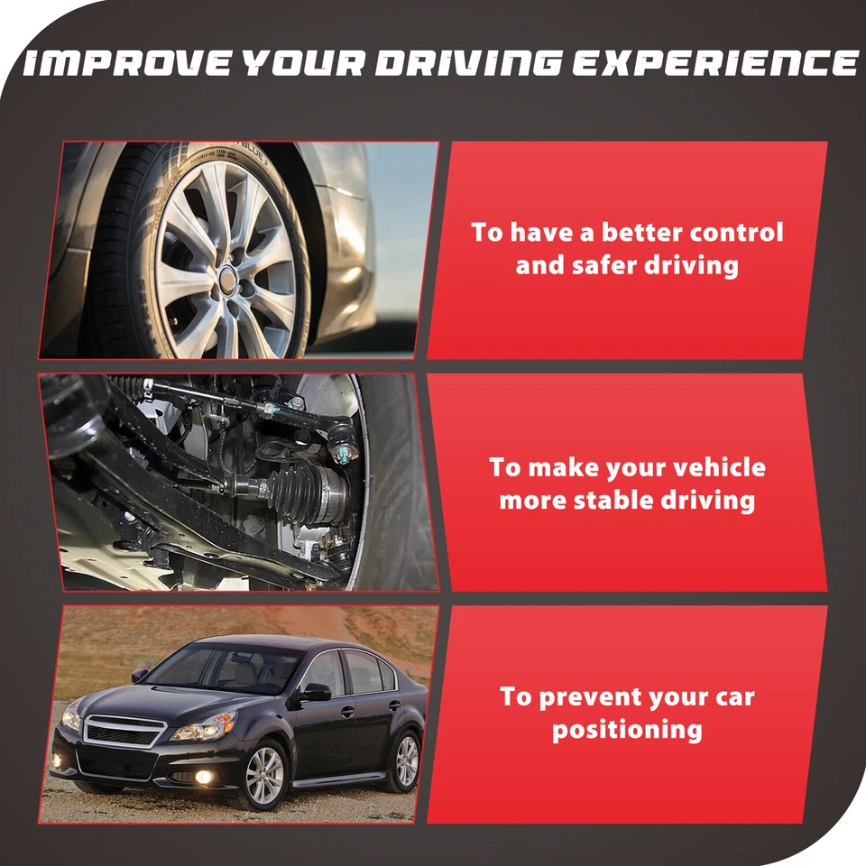 10pc Front Control Arm Ball Joint Sway Bar Link Tie Rod for 2013-16 Mazda CX-5 - Image 4 of 4