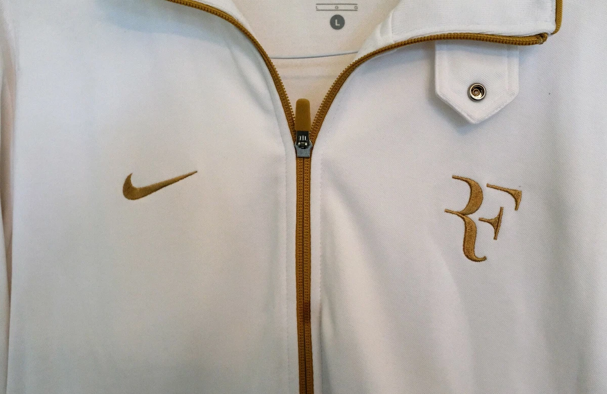 Federer white shop jacket