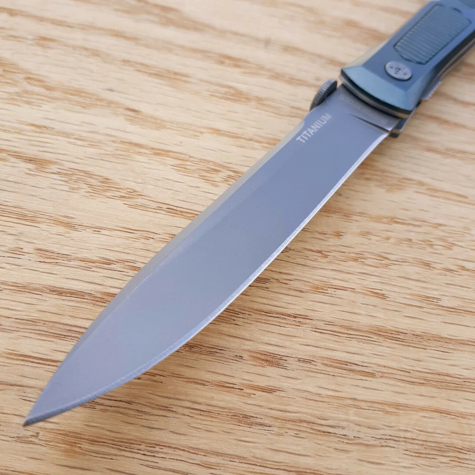 Faca dobrável Rough Ryder forro 3,75" lâmina de aço inoxidável com cabo de alumínio - Imagem 3 de 4