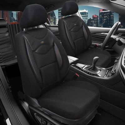 Prime Autositzbezüge passend für Hyundai i20 GB ab 2014-2020 (Schwarz) | NEU