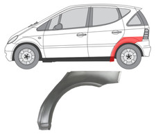 Für MB W168 1997- 2004 4 tur Radlauf reparatur blech/ Links