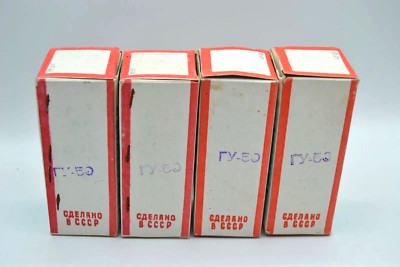4 x GU-50 Röhren TUBES NEU NEW NOS (GU-50 LS-50 LS50 ГУ-50) SAME DATE