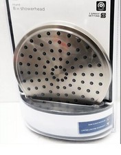 Glacier Bay 1-Spray 8 in Single Wall Mount Fixed Shower Head in Brushed Nickel