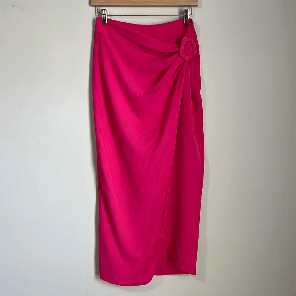 Zara high 2025 low skirt