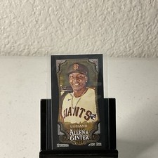 2024 Topps Allen & Ginter #79 Marco Luciano Mini Black Rookie Card Giants. rookie card picture