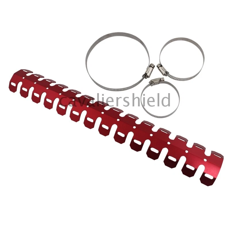 Protector de pierna de tubo silenciador de escape de motocicleta 60 cm protector térmico personalizado nuevo Foto 2 de 4