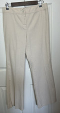 Vintage Y2K Ann Taylor Women's 6 Cotton/Poly Blend Beige Career Dress Pants