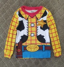 Disney Store 100 cotton Toy Story Woody long sleeve pajama shirt, size 3