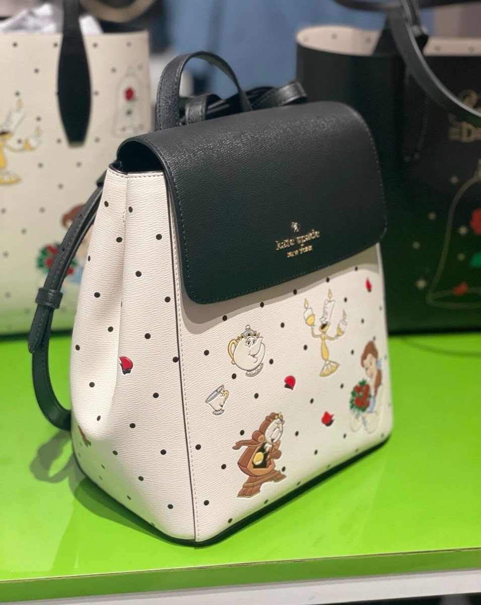 Kate Spade X Disney Beauty and the Beast Medium Leather Flap