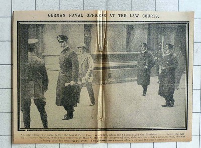 1915 German Steamer Ophelia Capture By H Miss Meteor Offices In Law Court