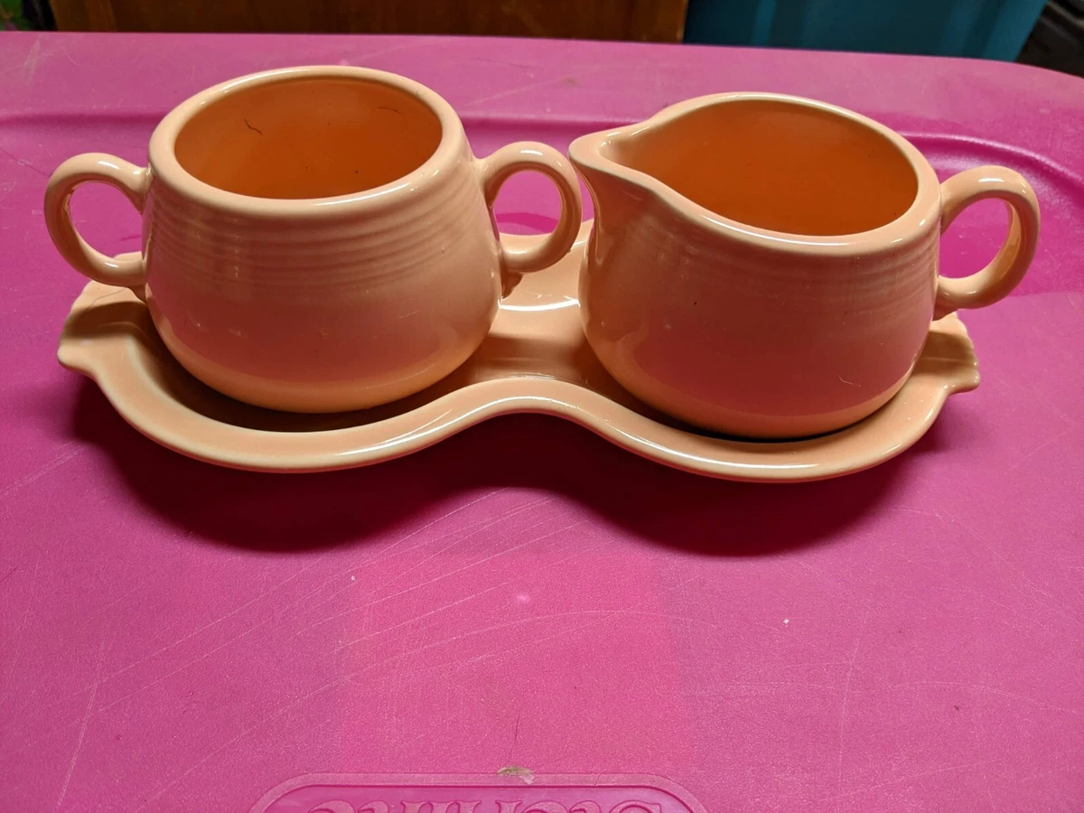 Fiestaware creamer and sugar set cheap