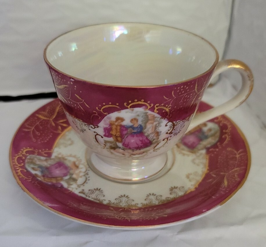 Del Coronado Nasco Japan 1182. White & Pink Lusterware  display picture 1