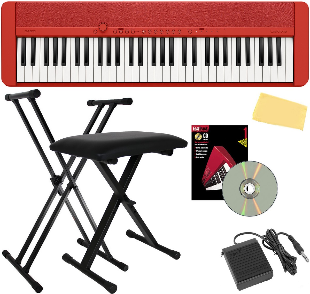 casio ct-s1 61鍵 Casio CT-S1 Casiotone 61-Key Keyboard - White w/ Adjustable